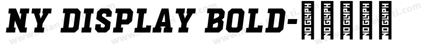 Ny Display Bold字体转换